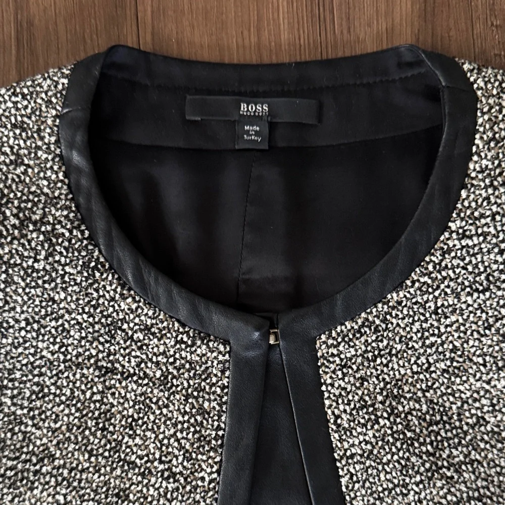 BOSS BLACK WHITE BROWN TRENCH - Picture 6 of 17